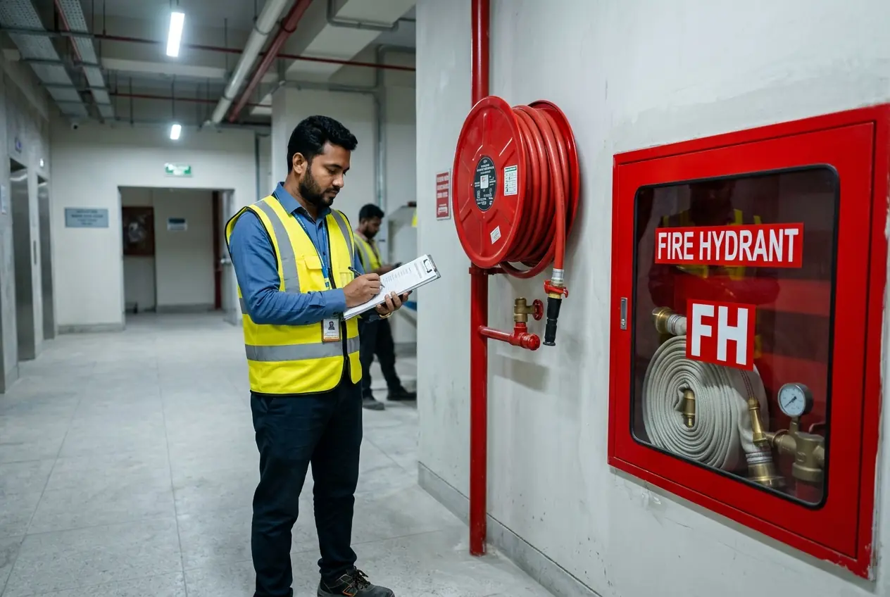 Illustration for hydrant system handover