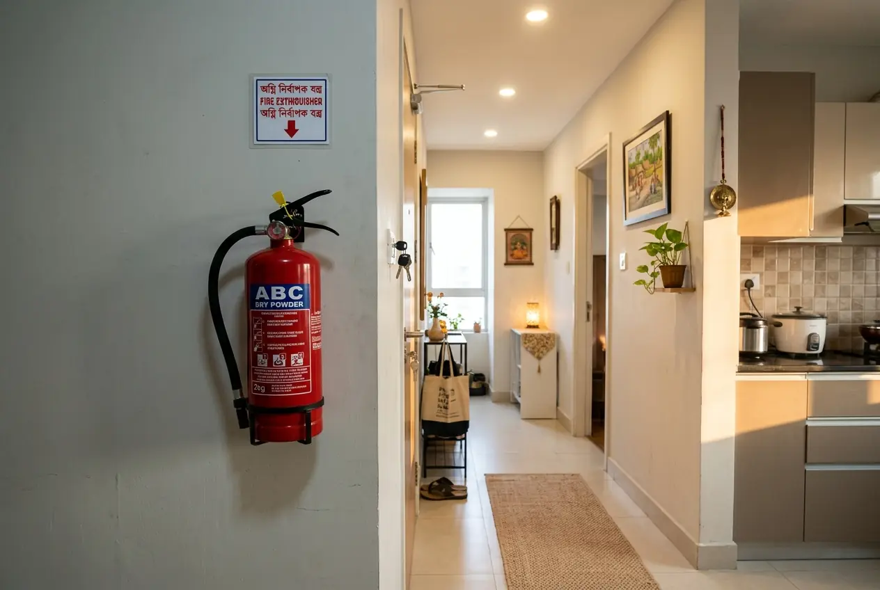 Illustration for planning home extinguisher purchase