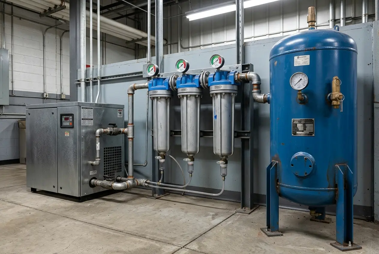 Compressed Air Solutions - equipment and installation detail