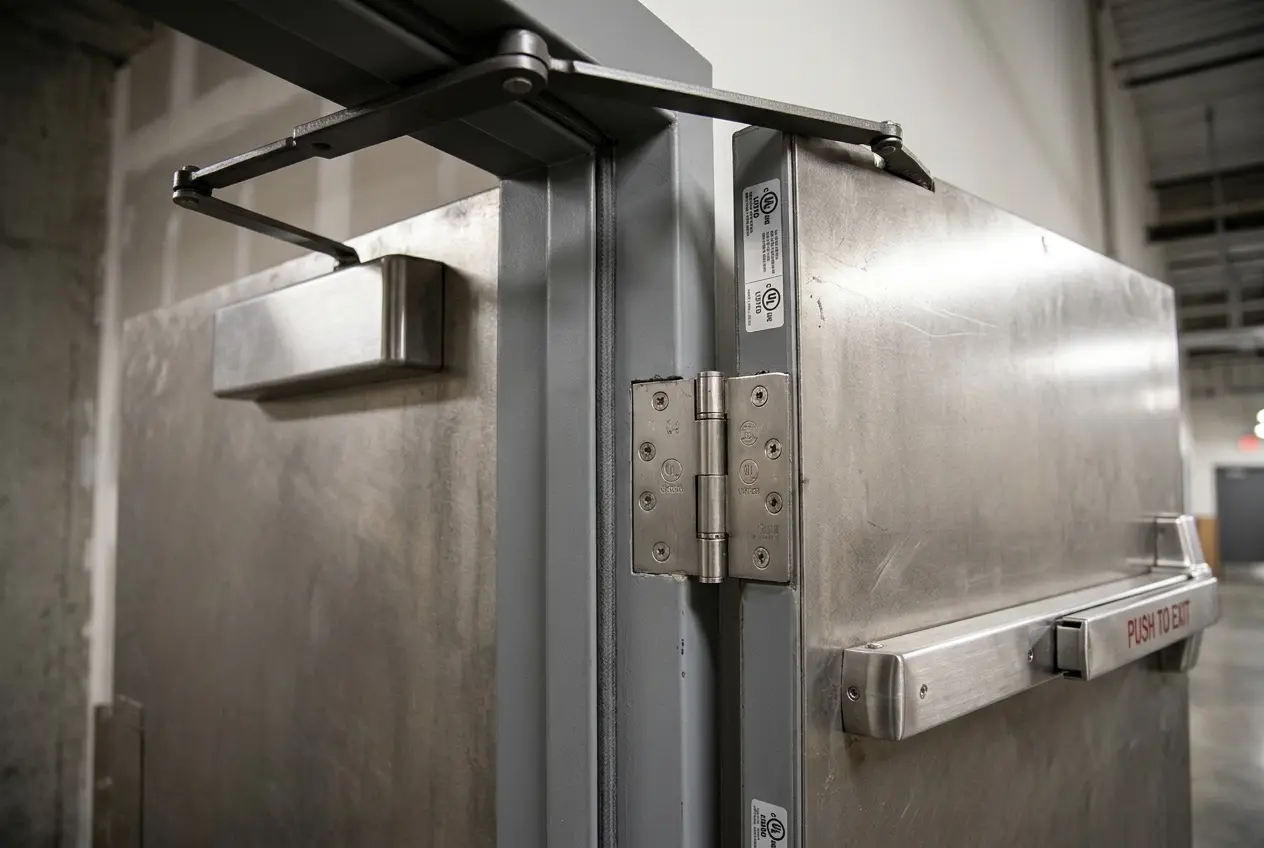 Fire-Rated Doors - equipment and installation detail